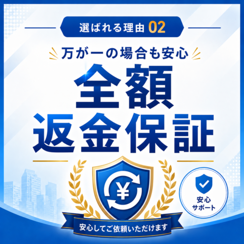 全額返金保証